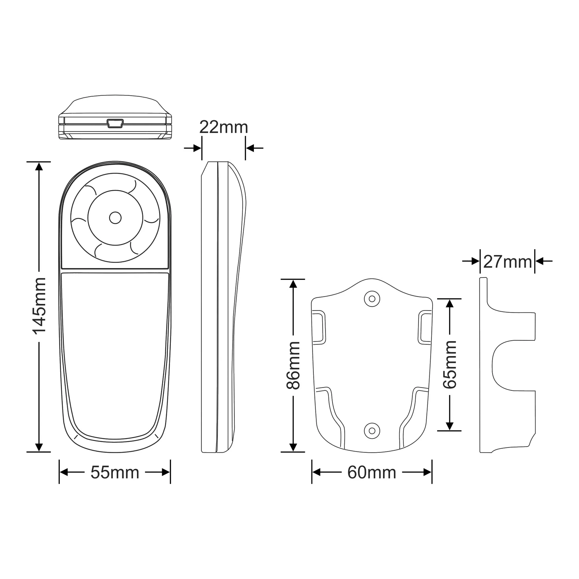Touch RGB Zone/Sync control Remote Control 2.4GHz RF 30m Range,18 Fantastic modes,IP44. T3M  LTECH Remote Control